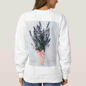 Watercolor Lavender Bouquet Sweatshirt スウェットシャツ (裏面)
