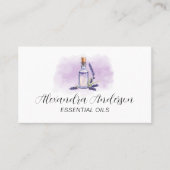 Watercolor Lavender Essential Oils Purple 名刺 (正面)