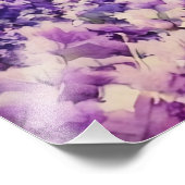 Watercolor Lavender Field Painting フォトプリント (角)