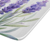 Watercolor Lavender Flowers カッティングボード (角)