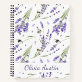  Watercolor Lavender Garden  ノートブック (正面)