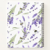  Watercolor Lavender Garden  ノートブック (裏面)