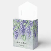 Watercolor Lavender Wisteria Wedding フェイバーボックス (オープン)