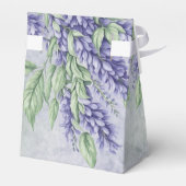 Watercolor Lavender Wisteria Wedding フェイバーボックス (裏面サイド)