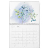 Watercolor Leaves 2026 Calendar | Botanical Nature カレンダー (1月 2027)