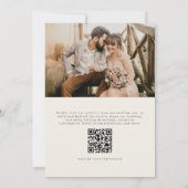 Watercolor Lemon QR Code Photo Wedding 招待状 (裏面)