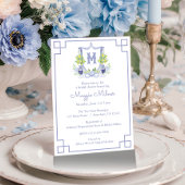 Watercolor Lemon Tree Monogram Crest 招待状