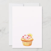 Watercolor Lemonade Sweet Treats Baby Shower 招待状 (裏面)