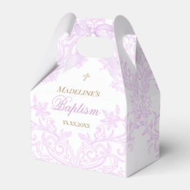 watercolor lilac design | Baptism フェイバーボックス
