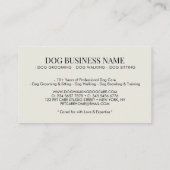 Watercolor Lilac Dog Breeds Pet Sitter 名刺 (裏面)