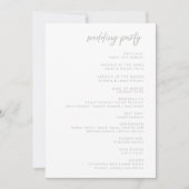  Watercolor Lilac Floral Wedding Ceremony Program  招待状 (正面)