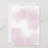 Watercolor lily baptism invitation 招待状 (裏面)