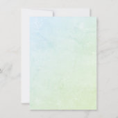 Watercolor Little Fairy Whimsical Baby Shower 招待状 (裏面)