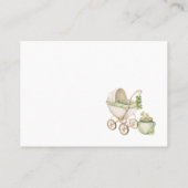  Watercolor Little Shamrock st Patricks  baby show 名刺 (裏面)
