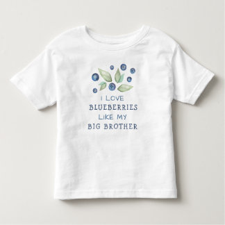 Watercolor Love Blueberries  トドラーTシャツ