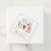 Watercolor Mahjong Christmas Tiles Enclosure フェイバータグ (インサイチュ)