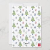 Watercolor Mahjong Christmas Tree シーズンカード (裏面)