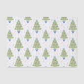 Watercolor Mahjong Christmas Tree 薄葉紙 (正面)