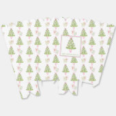 Watercolor Mahjong Christmas Tree Party フェイバーボックス (見開き)