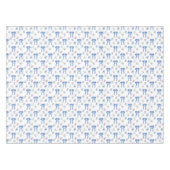 Watercolor Mahjong Tiles & Bows テーブルクロス (正面(横))