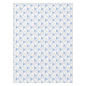 Watercolor Mahjong Tiles & Bows テーブルクロス (正面)