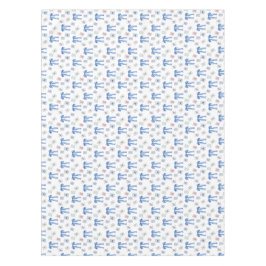 Watercolor Mahjong Tiles & Bows テーブルクロス