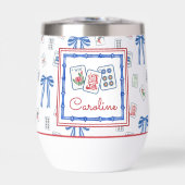 Watercolor Mahjong Tiles & Bows Party (正面)