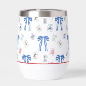 Watercolor Mahjong Tiles & Bows Party (背面)