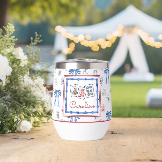 Watercolor Mahjong Tiles & Bows Party (ウェディング (回転後))