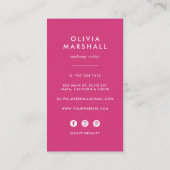 Watercolor Makeup Swatches | Vertical 名刺 (裏面)