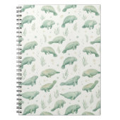 Watercolor Manatee Notebook ノートブック (正面)