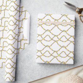 Watercolor Mardi Gras Beads ラッピングペーパー