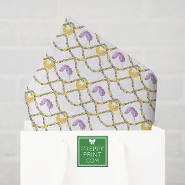 Watercolor Mardi Gras Beads 薄葉紙