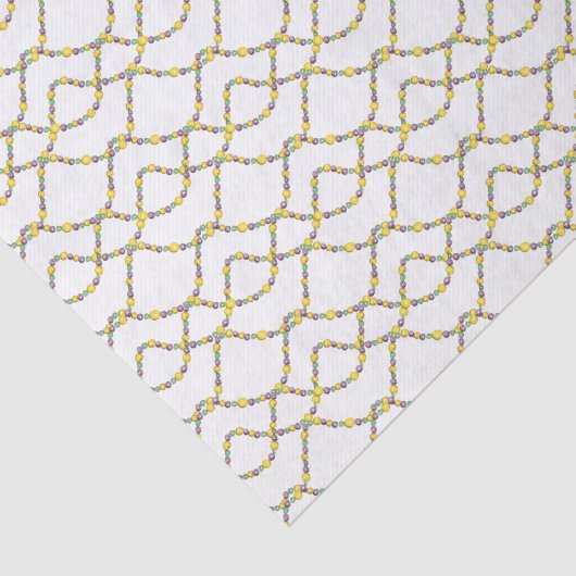 Watercolor Mardi Gras Beads 薄葉紙 (詳細)