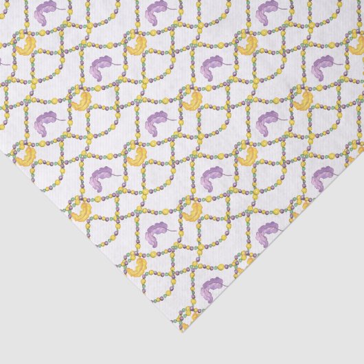 Watercolor Mardi Gras Beads 薄葉紙 (詳細)
