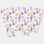 Watercolor Mardi Gras Party フェイバーボックス (見開き)