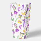 Watercolor Mardi Gras Party フェイバーボックス (正面)