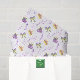 Watercolor Mardi Gras Party 薄葉紙