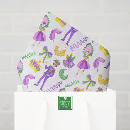 Watercolor Mardi Gras Party 薄葉紙