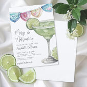 Watercolor Margarita Bridal Shower 招待状