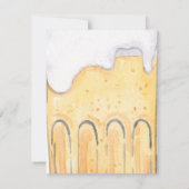 Watercolor Martini,Beer Retirement Party 招待状 (裏面)