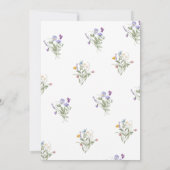 Watercolor Meadow Floral Wedding Invitation 招待状 (裏面)