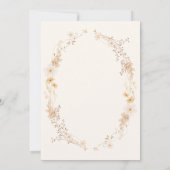 Watercolor Meadow Flowers Glitter Cap Graduation  招待状 (裏面)