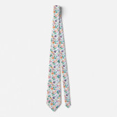 Watercolor Meadow Flowers Pattern ネクタイ (正面)