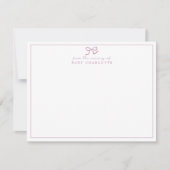 Watercolor Meadow Wildflower Nursery Note Card 招待状 (正面)