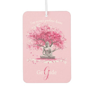 Watercolor Meditating Buddha Personalized カーエアーフレッシュナー