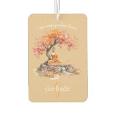 Watercolor Meditating Buddha Personalized カーエアーフレッシュナー (裏面)