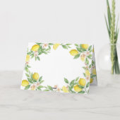 Watercolor Mediterrane Will You Be My Flower Girl? サンキューカード (裏面)