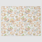Watercolor Mediterranean Food Pattern 薄葉紙 (正面)