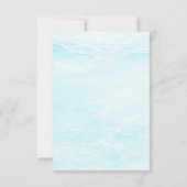 Watercolor Mermaid Birthday Invitation 招待状 (裏面)